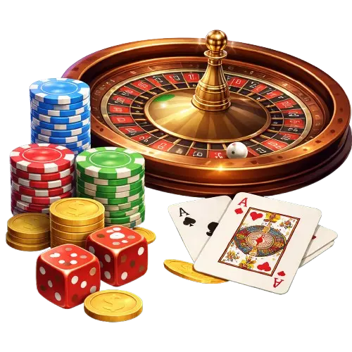 Kasinosymbolit, jotka kuvastavat nettikasinolla pelaamista